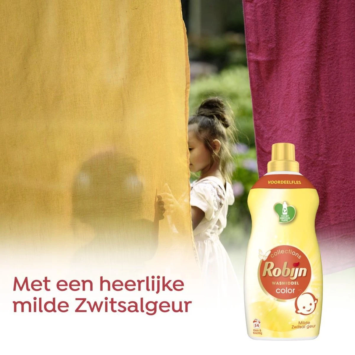 Robijn Klein & Krachtig Zwitsal Vloeibaar Wasmiddel - 2 X 34 Wasbeurten - Voordeelverpakking 8 Robijn Klein & Krachtig Zwitsal Vloeibaar Wasmiddel - 2 X 34 Wasbeurten - Voordeelverpakking - Afbeelding 8