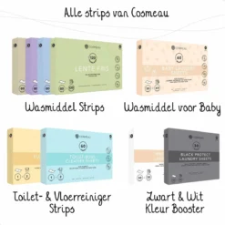 Cosmeau Wasstrips 60 Wasbeurten Lavendel Wasmiddel Wasvellen Wasdoekjes Detergent Sheets Eco Laundry Strips - Biologisch Cosmo Cosmea Kosmo -Wasbenodigdheden Winkel 1200x1200 753