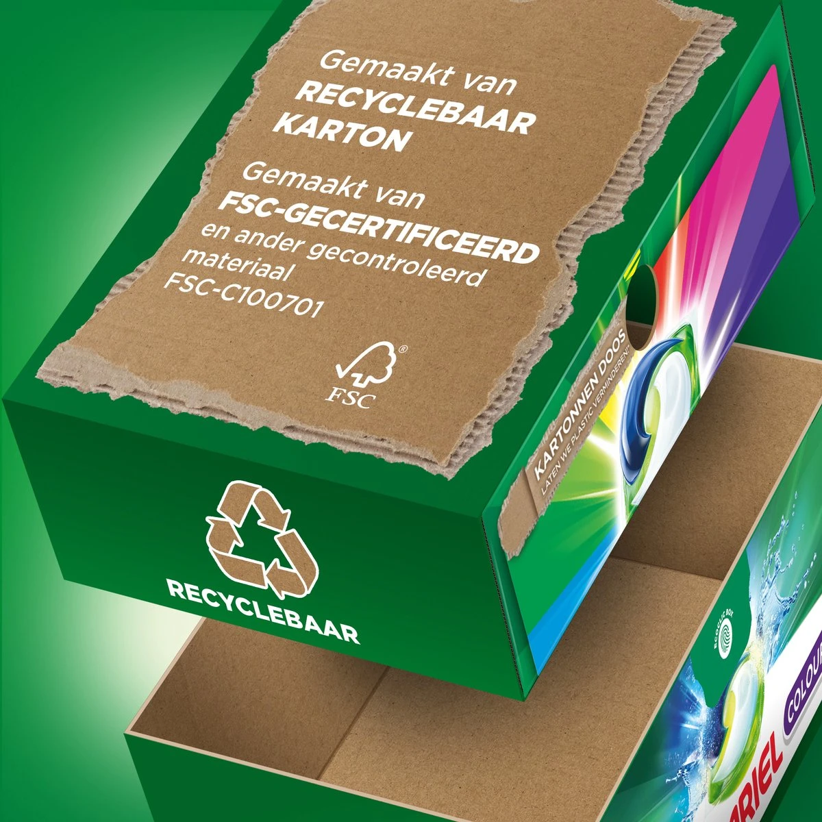 Ariel All In 1 Wasmiddel Pods - Kleur - 4 X 38 Wasbeurten - Voordeelverpakking 4 Ariel All In 1 Wasmiddel Pods - Kleur - 4 X 38 Wasbeurten - Voordeelverpakking - Afbeelding 4