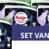 Robijn Classics Black Velvet Wasmiddeldoekjes - 4 X 16 Wasstrips - Voordeelverpakking