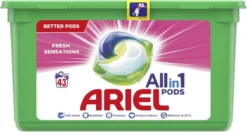 Ariel All In 1 Wasmiddel Pods Fresh Sensations - 3x43 Wasbeurten - Halfjaarbox