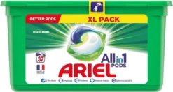 Ariel All In 1 Pods Regular Wasmiddel - Voordeelverpakking 3 X 37 Wasbeurten - Wasmiddel Pods -Wasbenodigdheden Winkel 1200x643