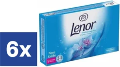Lenor Droogtrommeldoekjes Aprilfris - 6 X 34 Stuks (204 Doekjes)