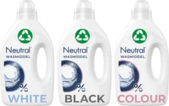 Neutral Neutral Wasmiddel Pakket Parfumvrij En Hypoallergeen Wit + Zwart + Kleur Zorgt Voor De Gevoelige Huid én Voor Het Milieu (1+1+1) X 20 Wasbeurten 9 Neutral Neutral Wasmiddel Pakket Parfumvrij En Hypoallergeen Wit + Zwart + Kleur Zorgt Voor De Gevoelige Huid én Voor Het Milieu (1+1+1) X 20 Wasbeurten -Wasbenodigdheden Winkel 1200x753 1
