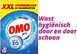 Omo Wit XXL Waspoeder 80 Wasbeurten -Wasbenodigdheden Winkel 1200x841