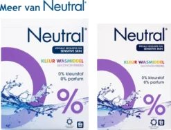 Neutral 0% Kleur Parfumvrij Waspoeder - 18 Wasbeurten - 1,188 Kg - Wasmiddel 28 Neutral 0% Kleur Parfumvrij Waspoeder - 18 Wasbeurten - 1,188 Kg - Wasmiddel -Wasbenodigdheden Winkel 1200x913