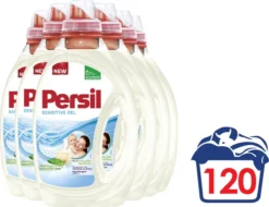 Persil® Persil Sensitive Gel - Vloeibaar Wasmiddel - Baby En Gevoelige Huid - Voordeelverpakking - 6 X 20 Wasbeurten 21 Persil® Persil Sensitive Gel - Vloeibaar Wasmiddel - Baby En Gevoelige Huid - Voordeelverpakking - 6 X 20 Wasbeurten -Wasbenodigdheden Winkel 1200x923