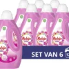 Robijn Color Pink Sensation Vloeibaar Wasmiddel - 6 X 20 Wasbeurten - Voordeelverpakking