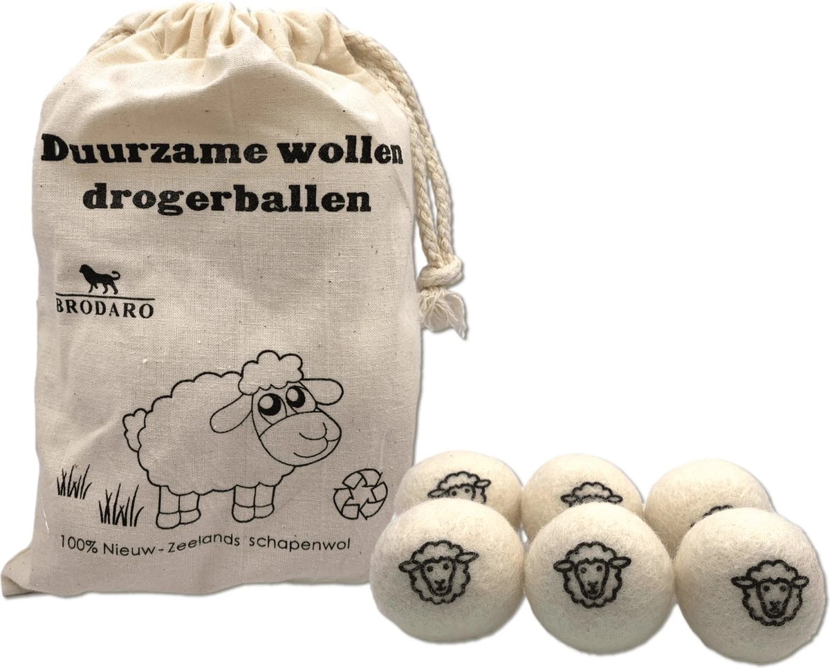 Drogerballen 6 Stuks - Wasbol - Droogballen - Herbruikbare Wasbollen - Wasverzachter - Wasdrogerballen - Doseerbol