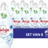 Robijn Klein & Krachtig Stralend Wit Vloeibaar Wasmiddel - 8 X 19 Wasbeurten - Voordeelverpakking
