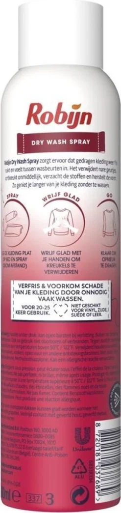Robijn Pink Sensation Dry Wash Spray 200 Ml 9 Robijn Pink Sensation Dry Wash Spray 200 Ml -Wasbenodigdheden Winkel 284x1200 1