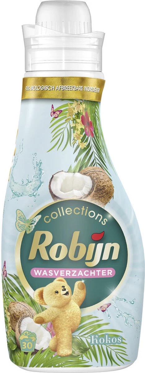 Robijn Collections Kokos Wasverzachter - 8 X 30 Wasbeurten - Voordeelverpakking 8 Robijn Collections Kokos Wasverzachter - 8 X 30 Wasbeurten - Voordeelverpakking - Afbeelding 8