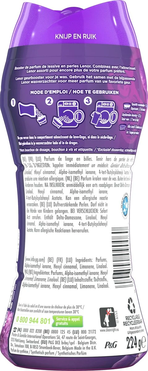 Lenor Amethist En Bloemen - In-Wash Geurbooster - Voordeelverpakking 6 X 16 Wasbeurten 8 Lenor Amethist En Bloemen - In-Wash Geurbooster - Voordeelverpakking 6 X 16 Wasbeurten - Afbeelding 8