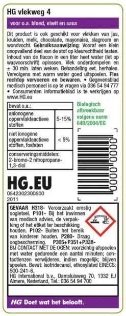 HG Vlekweg 4 - 50ml - Voor Onder Andere Saus En Kruiden 6 HG Vlekweg 4 - 50ml - Voor Onder Andere Saus En Kruiden -Wasbenodigdheden Winkel 481x1200 1