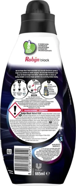 Robijn Klein & Krachtig Black Velvet Vloeibaar Wasmiddel - 8 X 19 Wasbeurten - Voordeelverpakking 12 Robijn Klein & Krachtig Black Velvet Vloeibaar Wasmiddel - 8 X 19 Wasbeurten - Voordeelverpakking -Wasbenodigdheden Winkel 495x1200 6