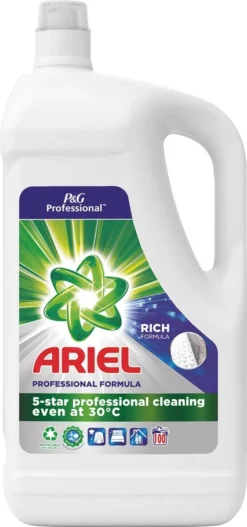 Ariel - Proffesional - Vloeibaar Wasmiddel - Regular - 100 Wasbeurten - 5L - -Wasbenodigdheden Winkel 562x1200