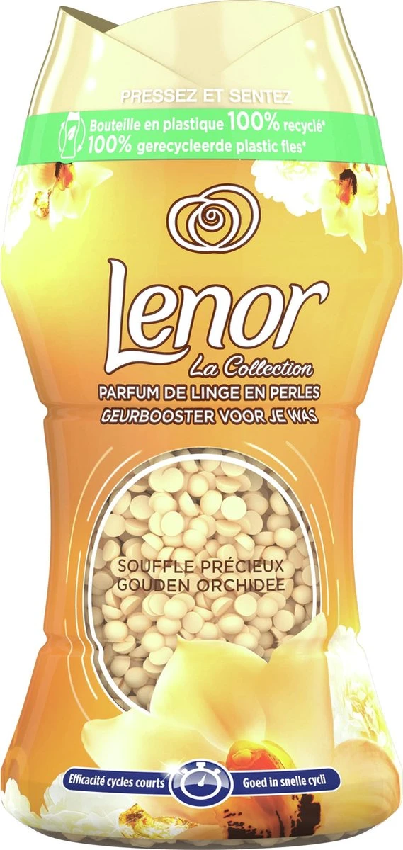 Lenor Geurbooster Gouden Orchidee - Geurparels - 6x11 Wasbeurten - Voordeelverpakking 8 Lenor Geurbooster Gouden Orchidee - Geurparels - 6x11 Wasbeurten - Voordeelverpakking - Afbeelding 8