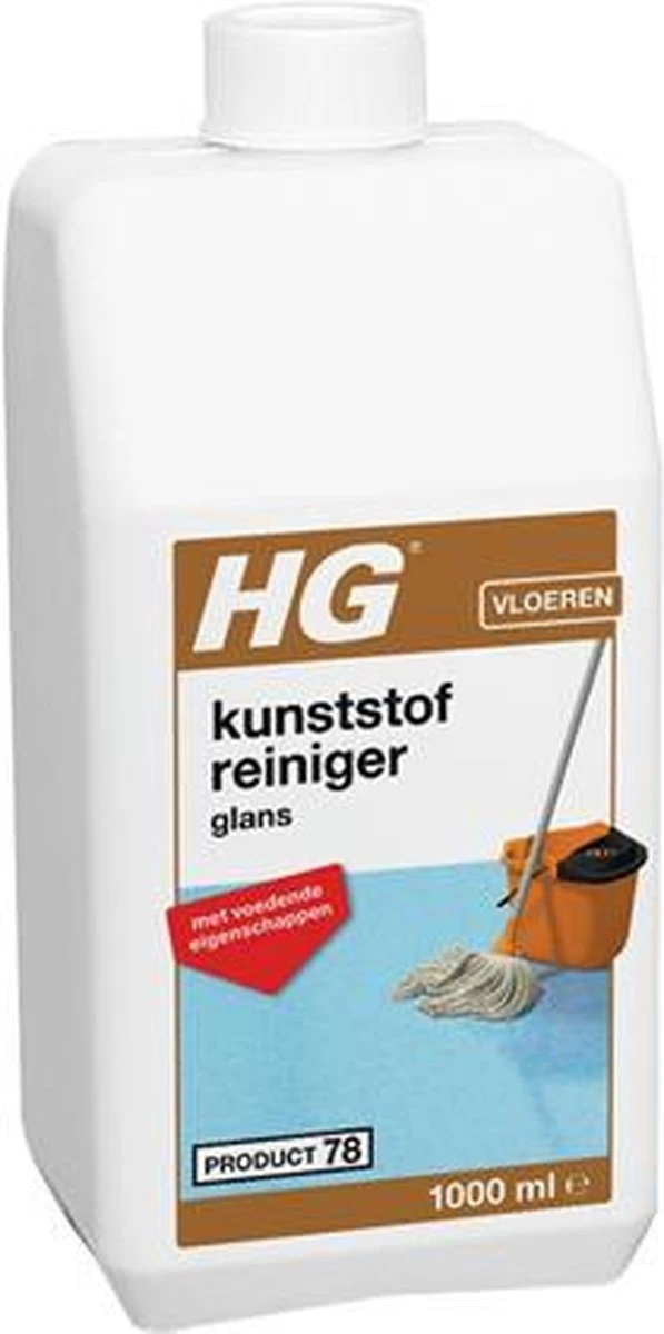 HG Kunststofreiniger Glans - Glansherstel - Geschikt Voor O.a. Pvc, Gietvloeren En Linoleum 1 HG Kunststofreiniger Glans - Glansherstel - Geschikt Voor O.a. Pvc, Gietvloeren En Linoleum