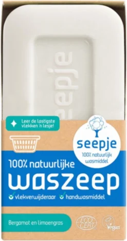 Seepje - Vast Wasmiddel - Waszeep/Vlekverwijderaar - Bergamot En Limoengras -Wasbenodigdheden Winkel 630x1200