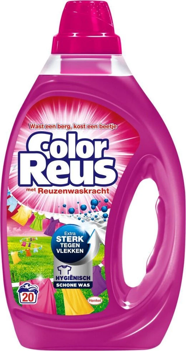 Color Reus Gel Vloeibaar Wasmiddel - Gekleurde Was - Voordeelverpakking - 120 Wasbeurten 9 Color Reus Gel Vloeibaar Wasmiddel - Gekleurde Was - Voordeelverpakking - 120 Wasbeurten - Afbeelding 9