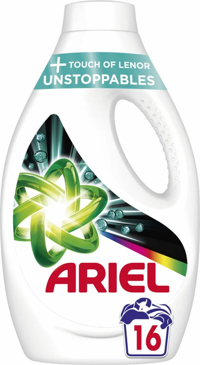 Ariel Vloeibaar Wasmiddel +Touch Van Lenor Unstoppables - Kleur - Voordeelverpakking 4 X 16 Wasbeurten 4 Ariel Vloeibaar Wasmiddel +Touch Van Lenor Unstoppables - Kleur - Voordeelverpakking 4 X 16 Wasbeurten - Afbeelding 4