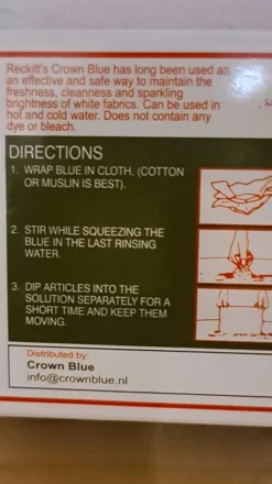 Reckitt's Crown Blue - Blauwsel - 4 X Tablet Van 14 Gr 5 Reckitt's Crown Blue - Blauwsel - 4 X Tablet Van 14 Gr -Wasbenodigdheden Winkel 674x1200 2