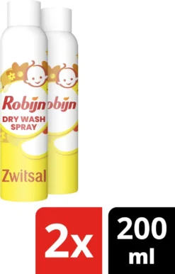 Robijn Dry Wash Spray Zwitsal - 2 X 200ml - Voordeelverpakking -Wasbenodigdheden Winkel 767x1200 1