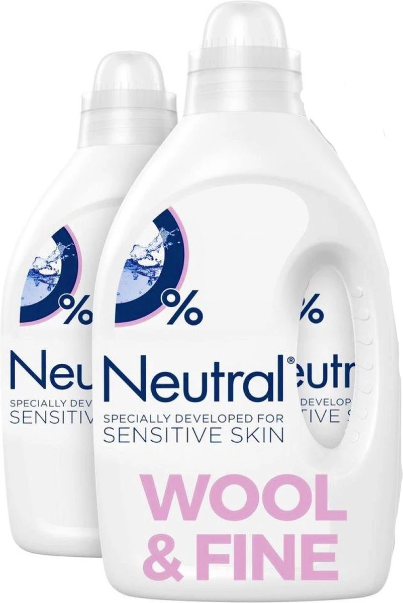 Neutral Vloeibaar Fijnwasmiddel - Wol & Fijn - 2 X 20 Wasbeurten 1 Neutral Vloeibaar Fijnwasmiddel - Wol & Fijn - 2 X 20 Wasbeurten