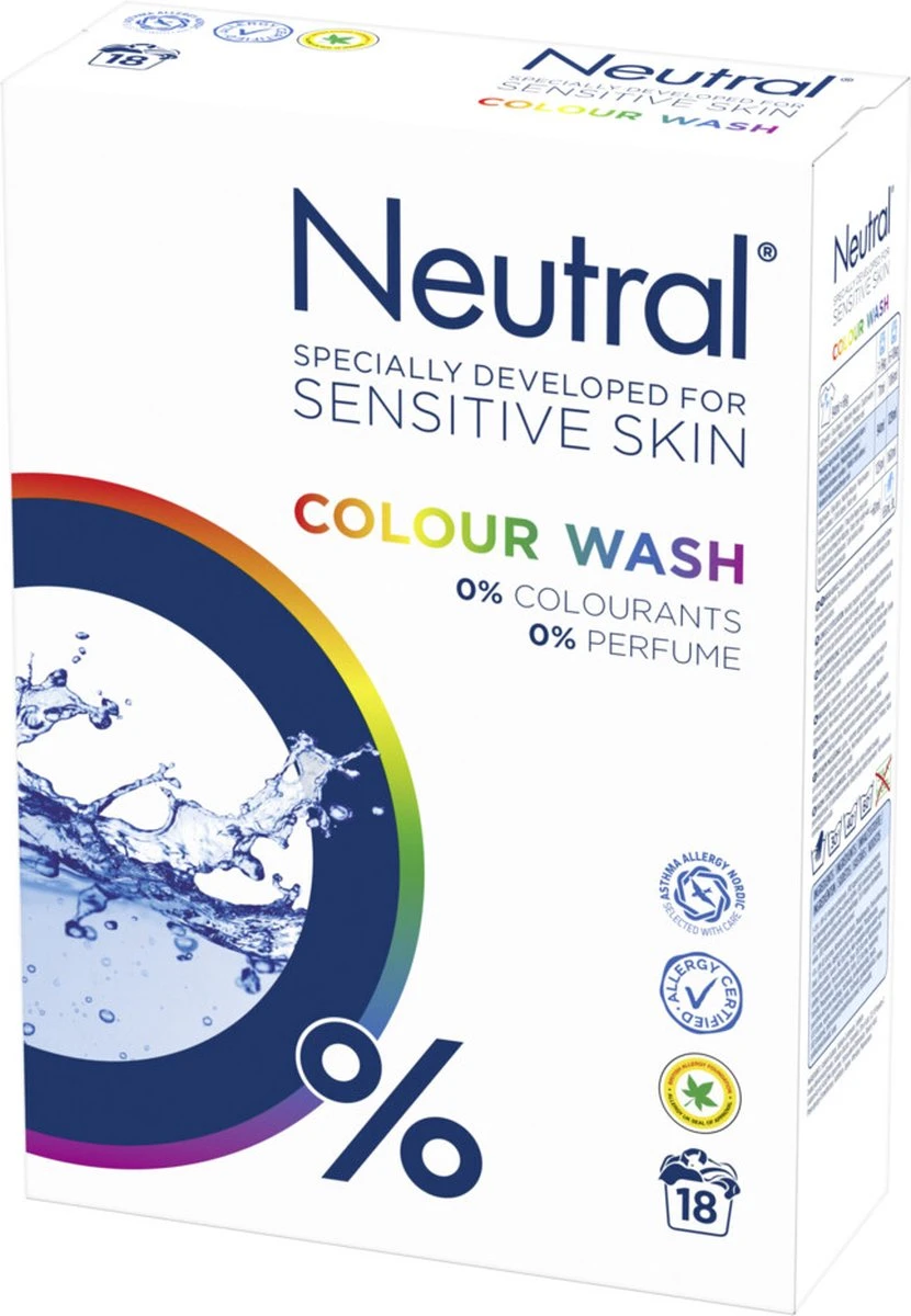 Neutral 0% Kleur Parfumvrij Waspoeder - 18 Wasbeurten - 1,188 Kg - Wasmiddel 14 Neutral 0% Kleur Parfumvrij Waspoeder - 18 Wasbeurten - 1,188 Kg - Wasmiddel - Afbeelding 14