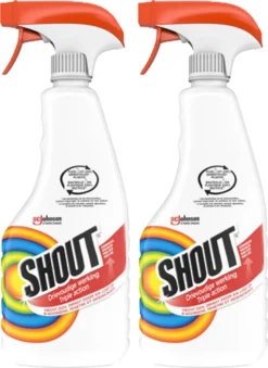 Mr Muscle Shout Vlekkenoplosser Triple Action - Spray - 2 X 500 Ml -Wasbenodigdheden Winkel 874x1200