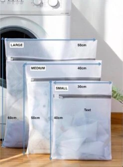 Merkloos Laundry Bag | Waszak | Set Van 4 Waszakken Met Rits | Transparant | Wasnet | Waszakjes | Vakantie Als Kledingsorteerder | Groot Formaat | Laken/schoenen/bh/ondergoed/kleding -Wasbenodigdheden Winkel 886x1200