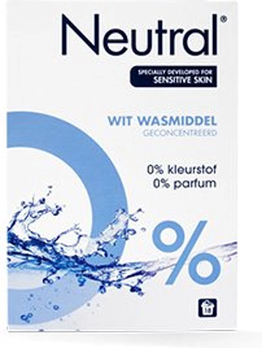 Neutral 0% Wit Parfumvrij Waspoeder - 45 Wasbeurten - Wasmiddel 18 Neutral 0% Wit Parfumvrij Waspoeder - 45 Wasbeurten - Wasmiddel - Afbeelding 18