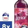 Lenor Jasmijn Robijn Wasverzachter - 8 X 460 Ml (160 Wasbeurten)