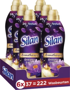 Silan Aroma Therapy Dreamy Lotus Wasverzachter - 6 X 37 Wasbeurten - Voordeelverpakking