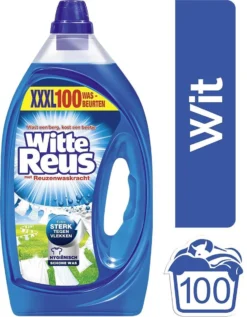Witte Reus Gel Wasmiddel- Kwartaalverpakking - 100 Wasbeurten 12 Witte Reus Gel Wasmiddel- Kwartaalverpakking - 100 Wasbeurten -Wasbenodigdheden Winkel 936x1200