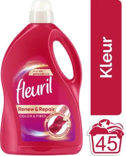 Fleuril Color & Fiber - Vloeibaar Wasmiddel - Gekleurde Was - 45 Wasbeurten -Wasbenodigdheden Winkel 968x1200