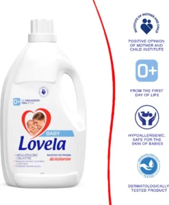 Lovela Baby - Hypoallergeen Wasmiddel Voor Het Wassen Van Gekleurde Baby- En Kinderkleding - 1.45 Liter -Wasbenodigdheden Winkel 991x1200
